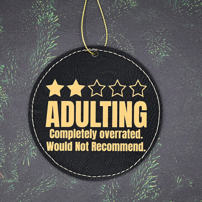 Adulting Review Ornament