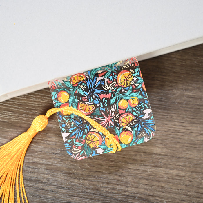 Watercolor Oranges Bookmark