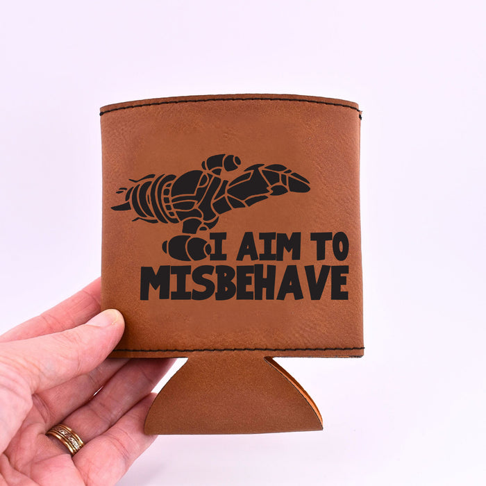 I Aim to Misbehave Firefly Drink Sleeve