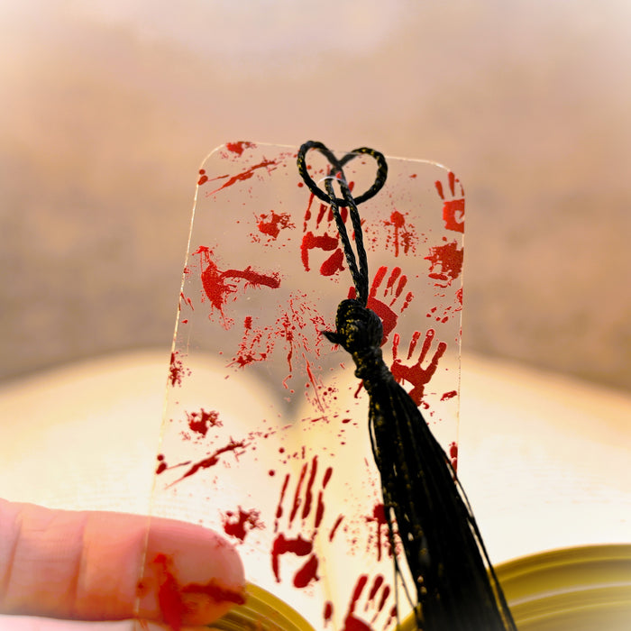 Bloody Handprint Bookmark