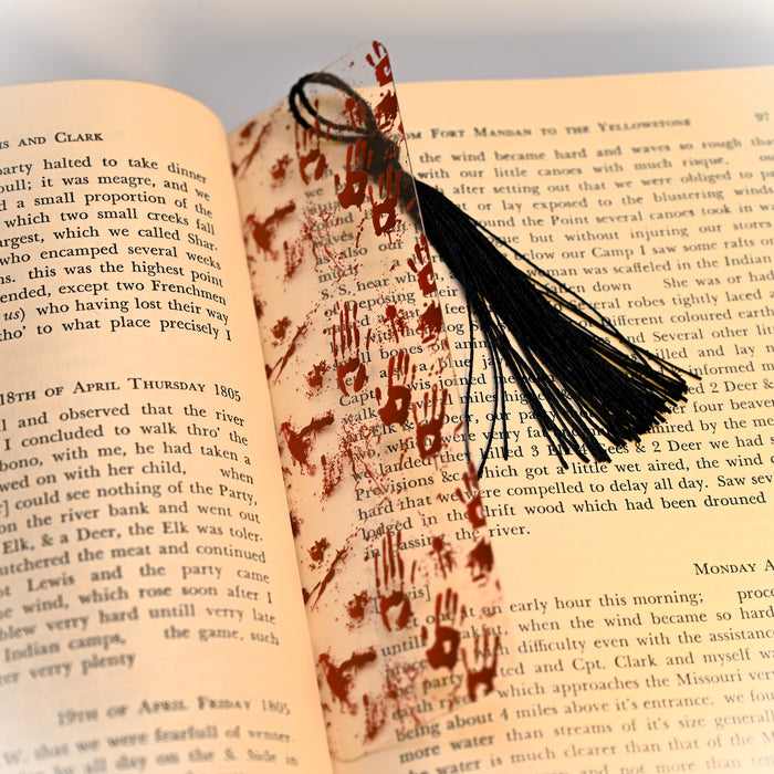 Bloody Handprint Bookmark