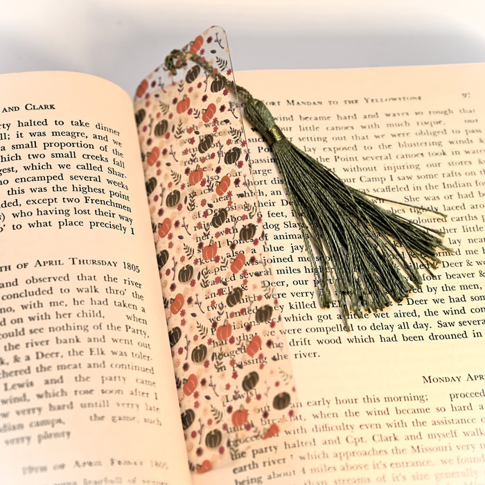 Fall Pumpkin Bookmark