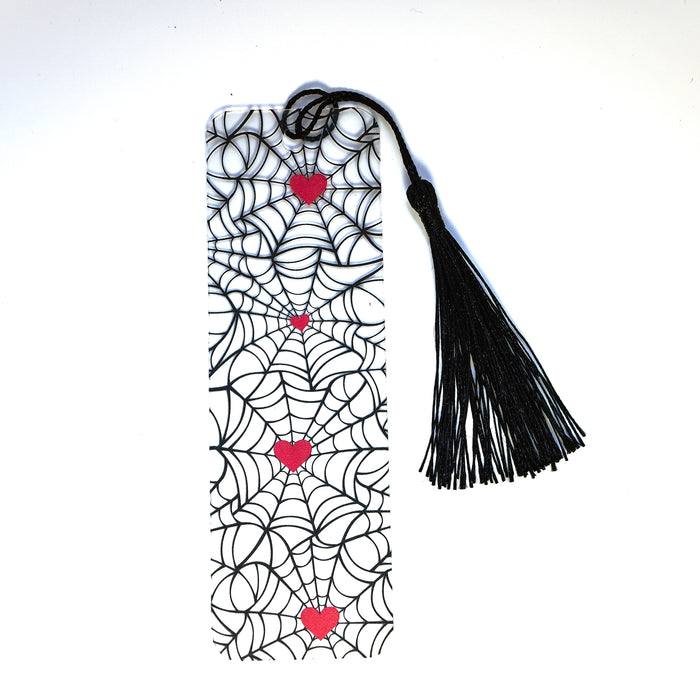 Heart Spider Web Bookmark