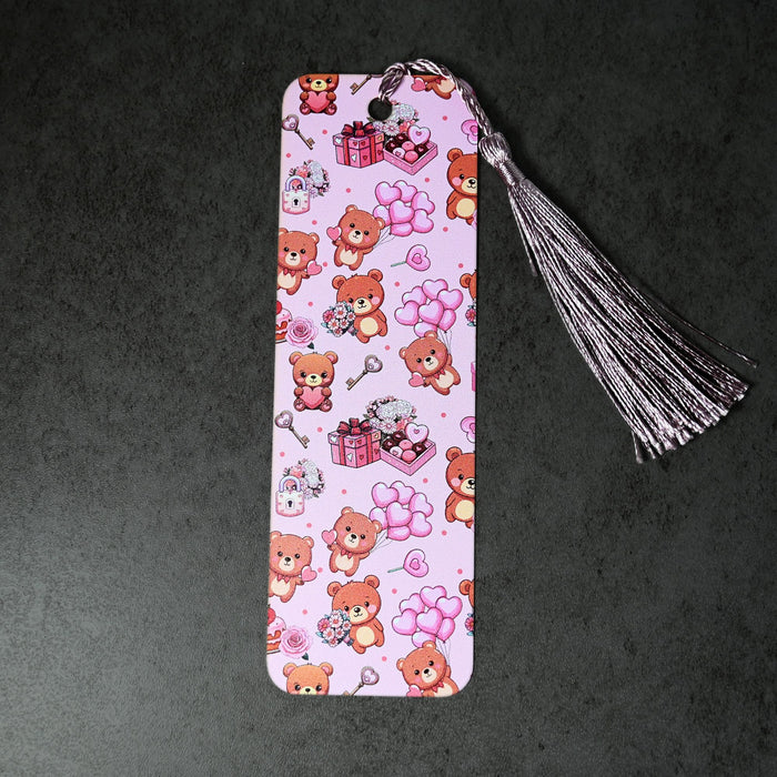 Valentine's Bear Heart Bookmark