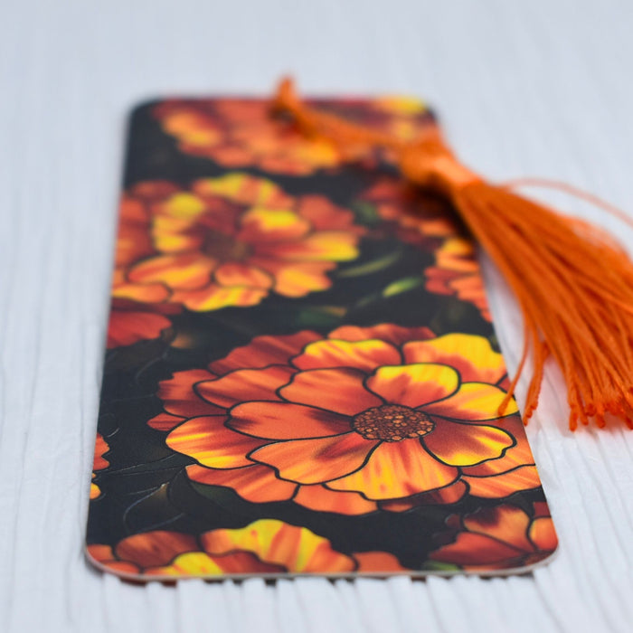 Marigold Flower Bookmark