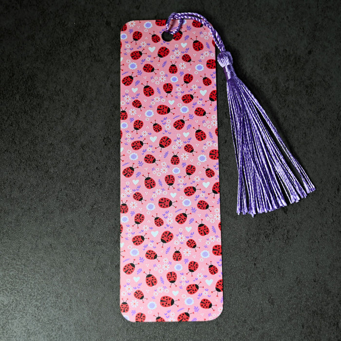 Pink Ladybug Bookmark