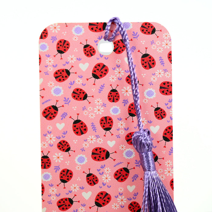 Pink Ladybug Bookmark