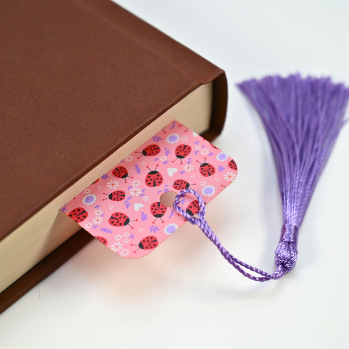 Pink Ladybug Bookmark