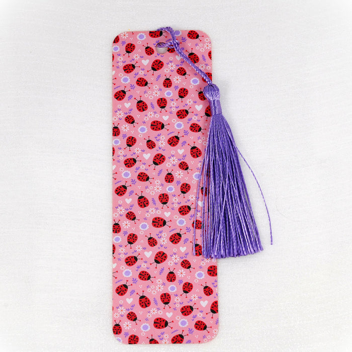 Pink Ladybug Bookmark