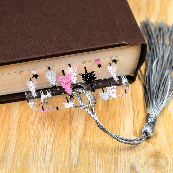 Pink Tree Bookmark