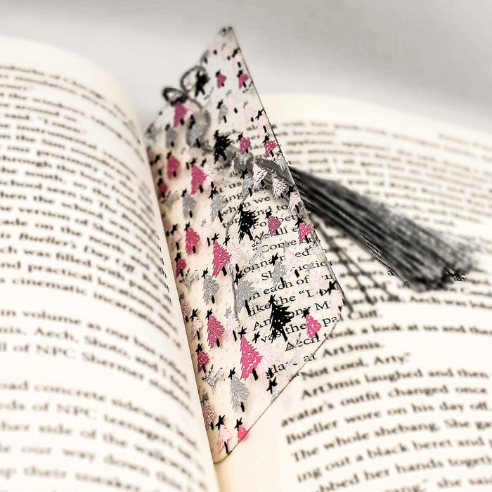 Pink Tree Bookmark