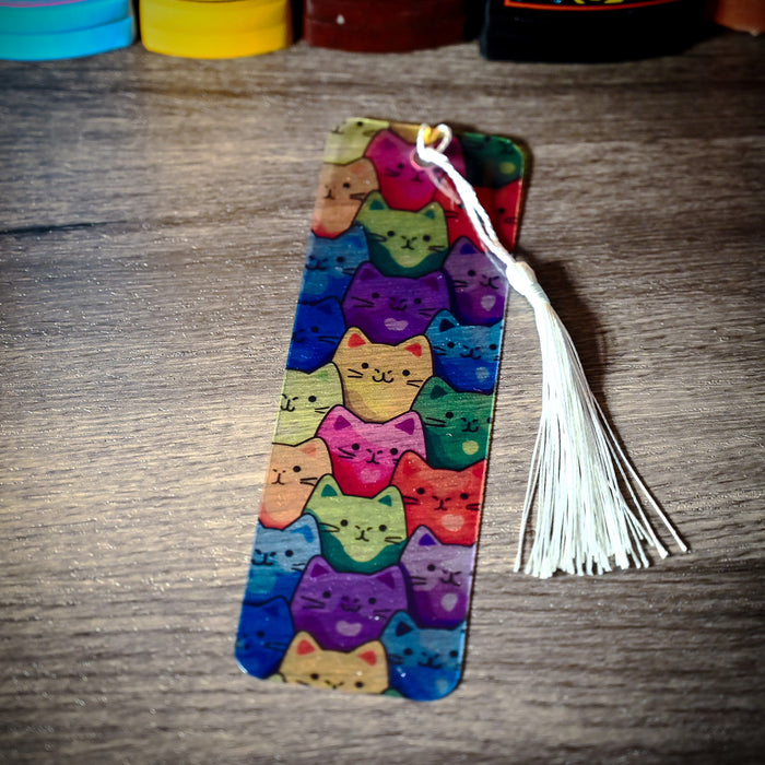 Rainbow Cats Bookmark