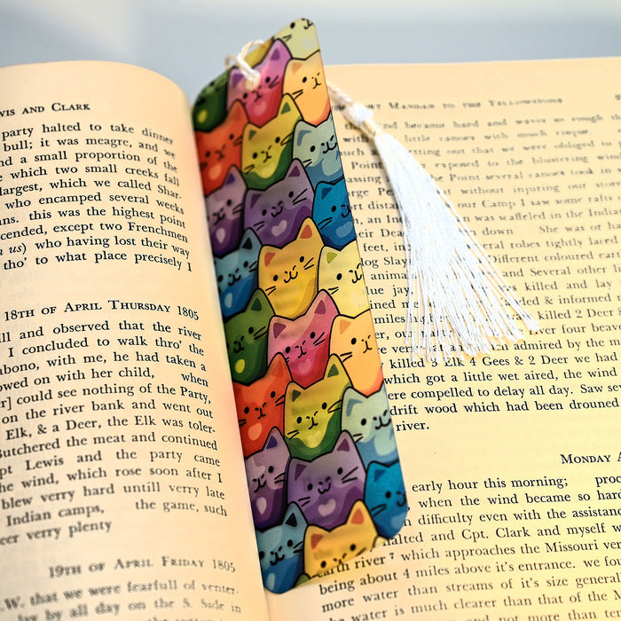 Rainbow Cats Bookmark