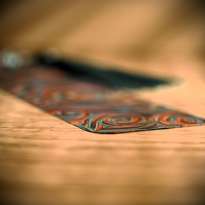 Red Teal Swirl Bookmark