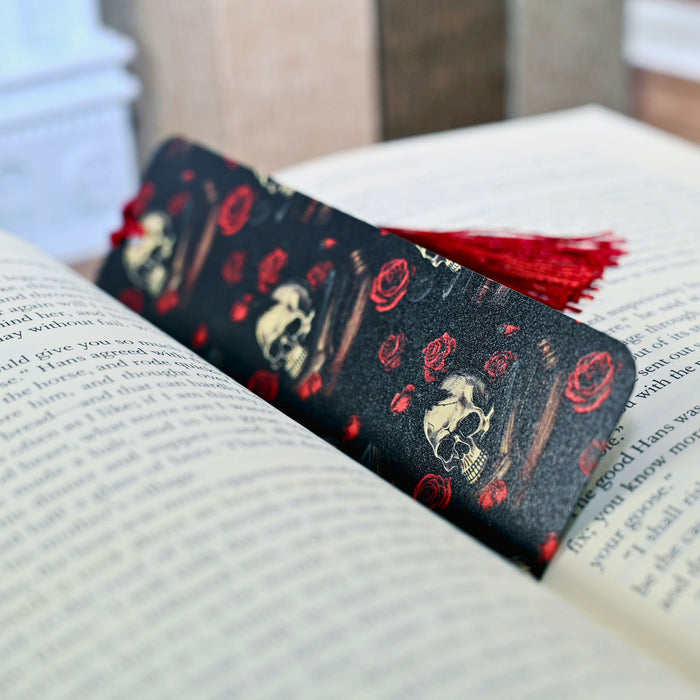 Rose Skull Bookmark