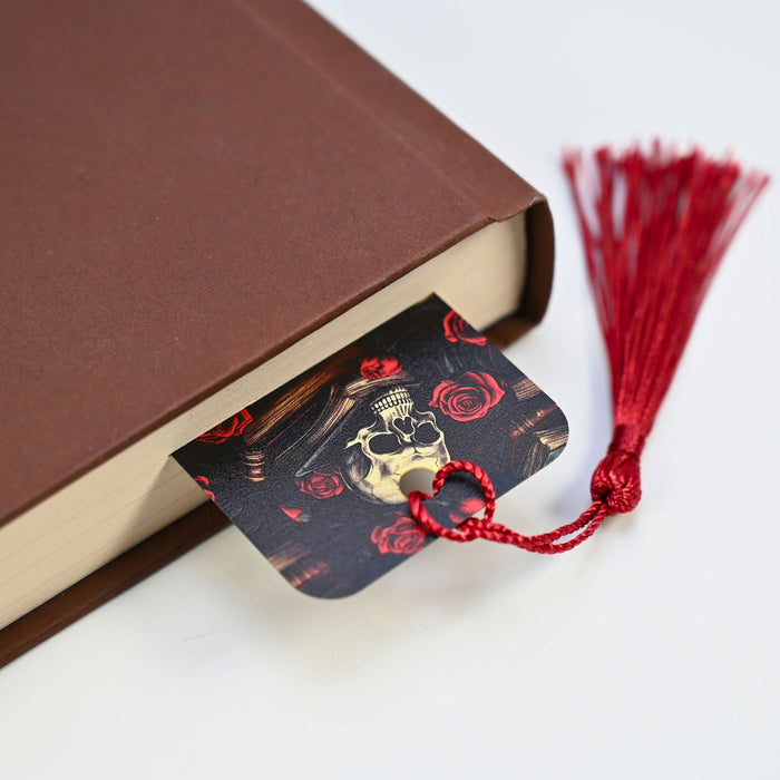 Rose Skull Bookmark