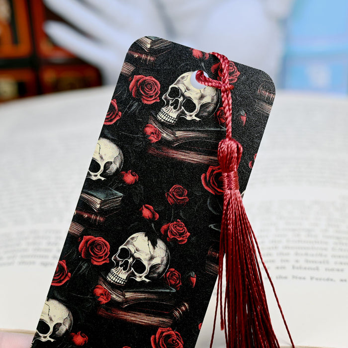 Rose Skull Bookmark