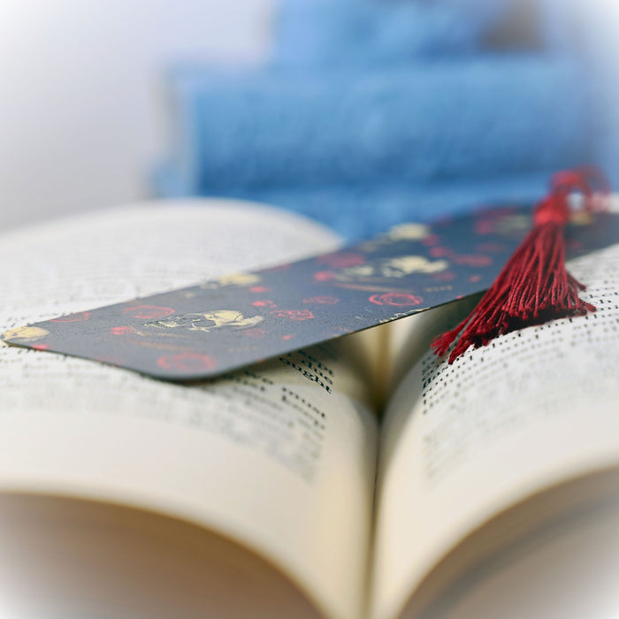 Rose Skull Bookmark