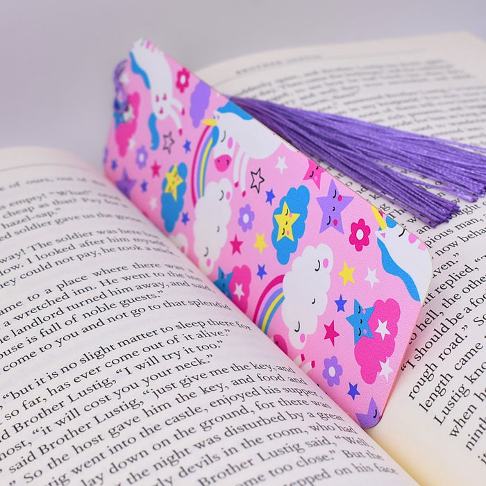 Pink Unicorn Bookmark