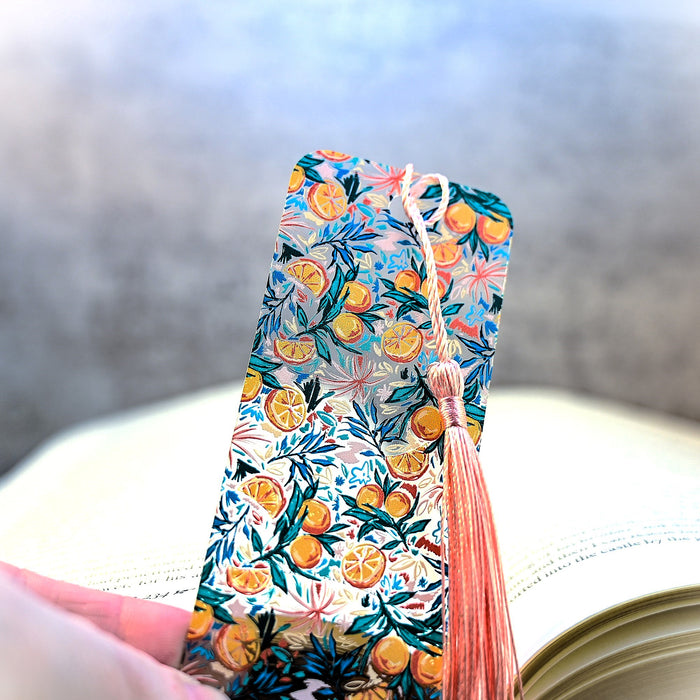 Watercolor Oranges Bookmark