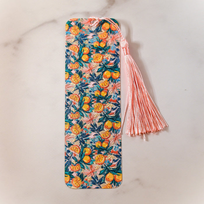 Watercolor Oranges Bookmark