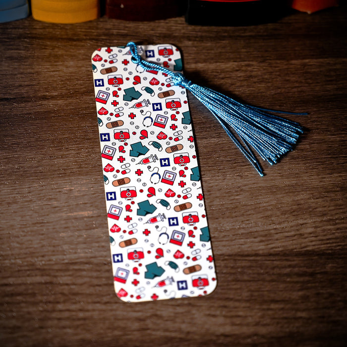 White Medical Bookmark