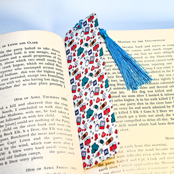 White Medical Bookmark