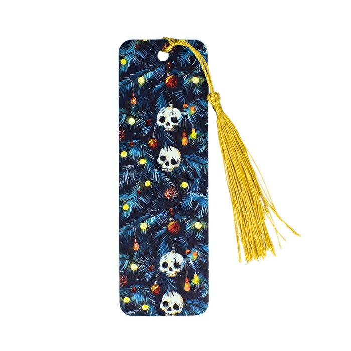 Christmas Skulls Bookmark