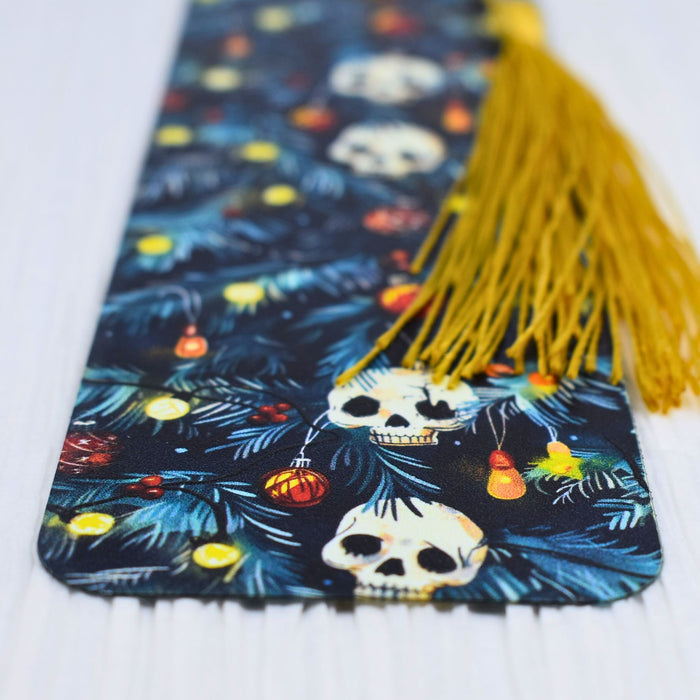 Christmas Skulls Bookmark