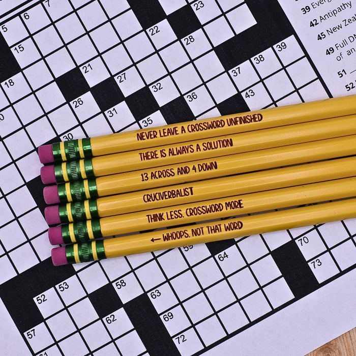 Crossword Puzzle Pencils Set