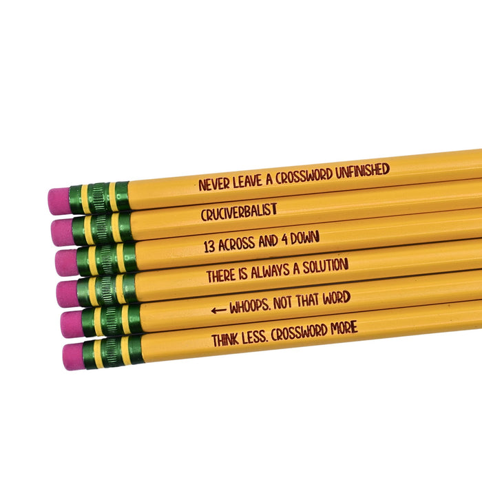 Crossword Puzzle Pencils Set