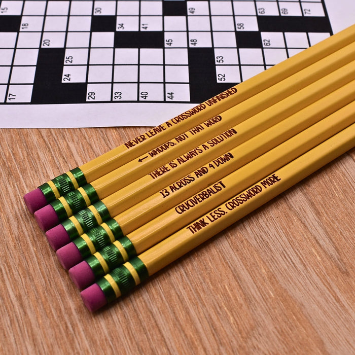 Crossword Puzzle Pencils Set