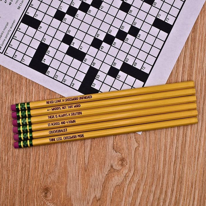 Crossword Puzzle Pencils Set