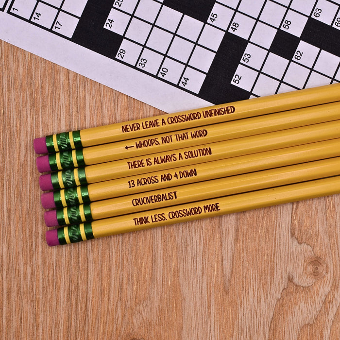 Crossword Puzzle Pencils Set