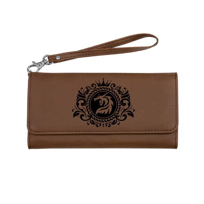 Dragon Emblem Clutch Wallet