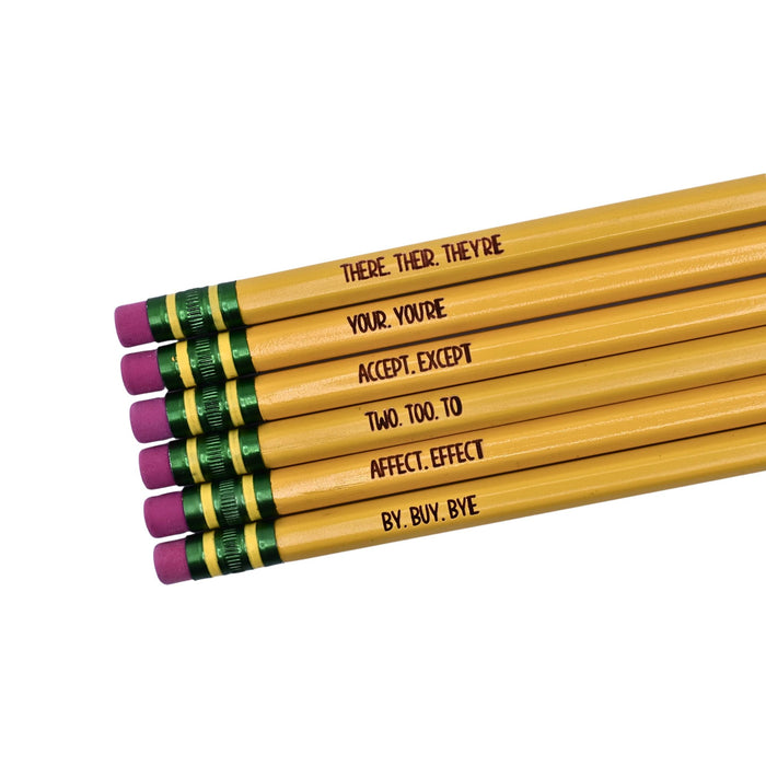 ELA Homophones Pencil Set