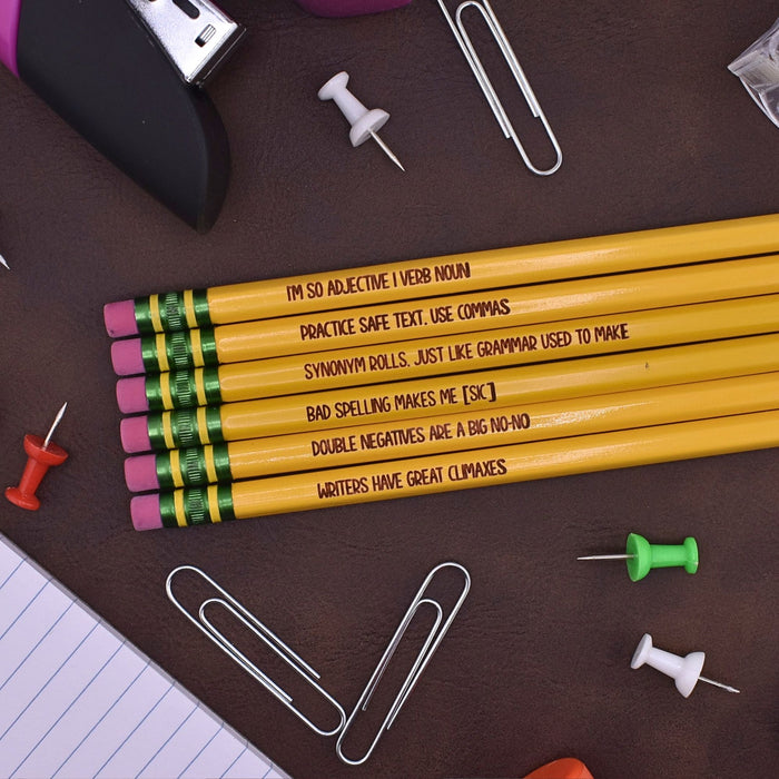 ELA Puns Pencil Set