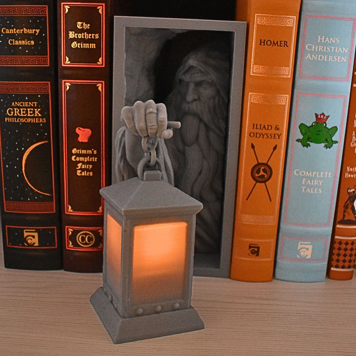 Lantern Wizard Book Nook