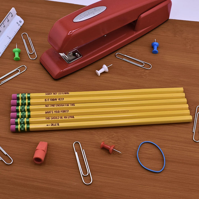 Office Saying Pencil Set