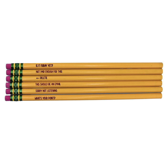 Office Saying Pencil Set