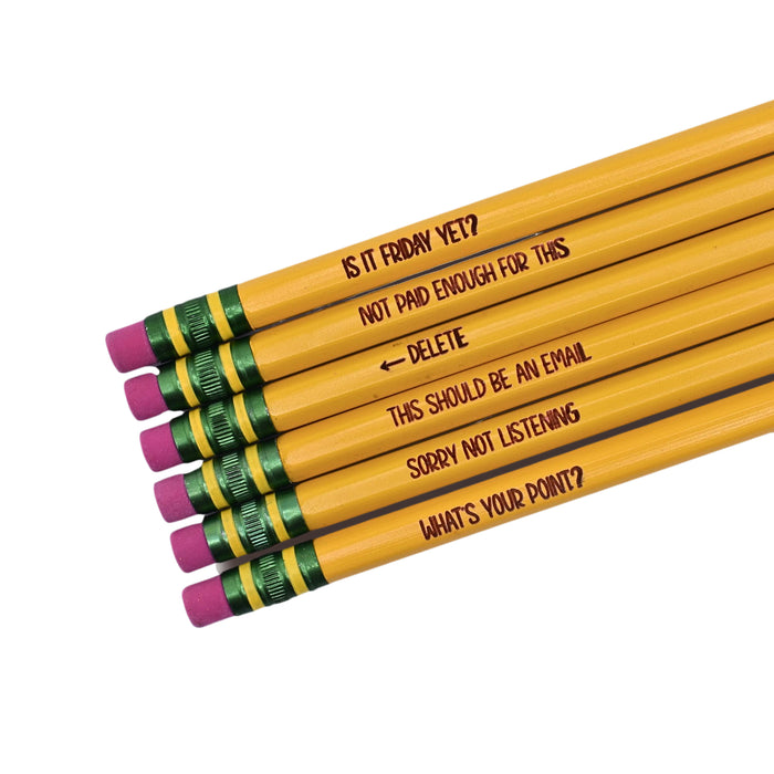 Office Saying Pencil Set