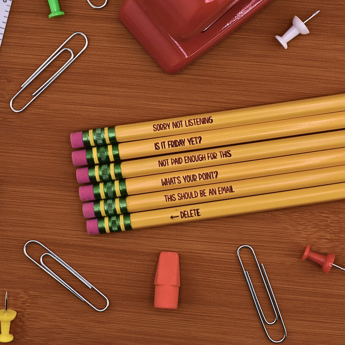 Office Saying Pencil Set