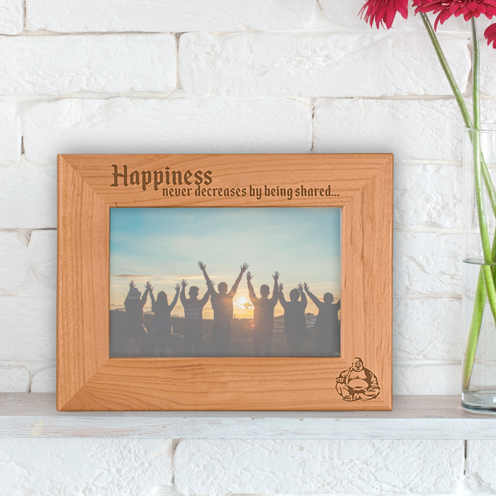 Budha Happiness Never Decreases Frame