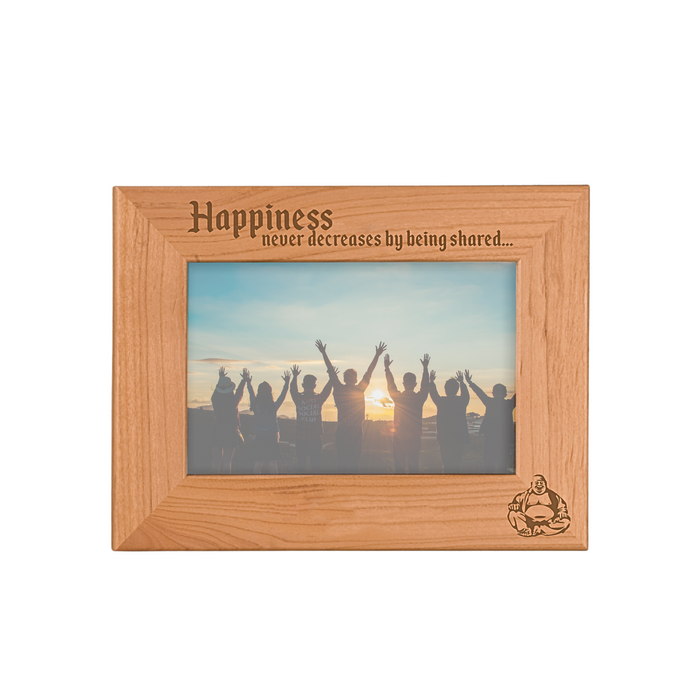 Budha Happiness Never Decreases Frame