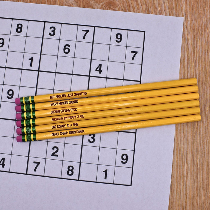 Sudoku Puzzle Pencils Set