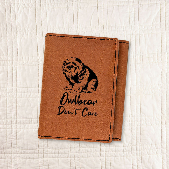 Owlbear Don't Care Trifold Wallet