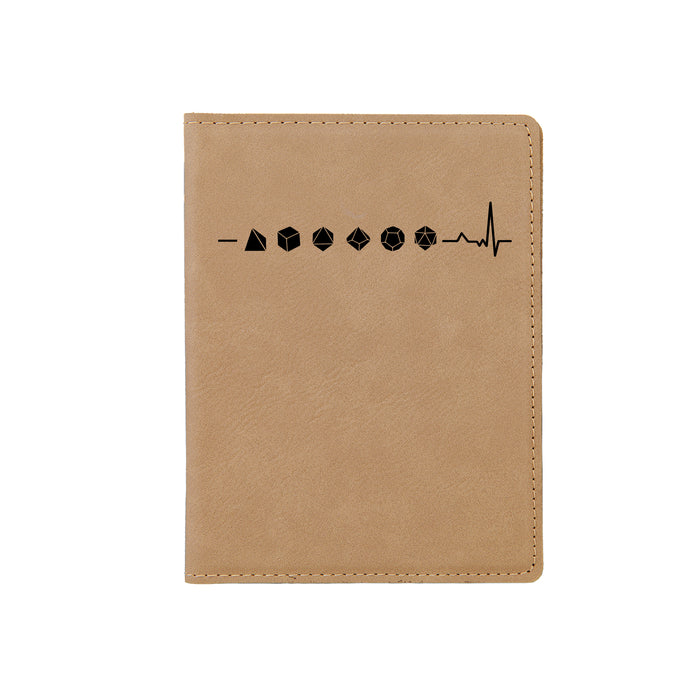 Polyhedral Dice Lifeline Passport Holder