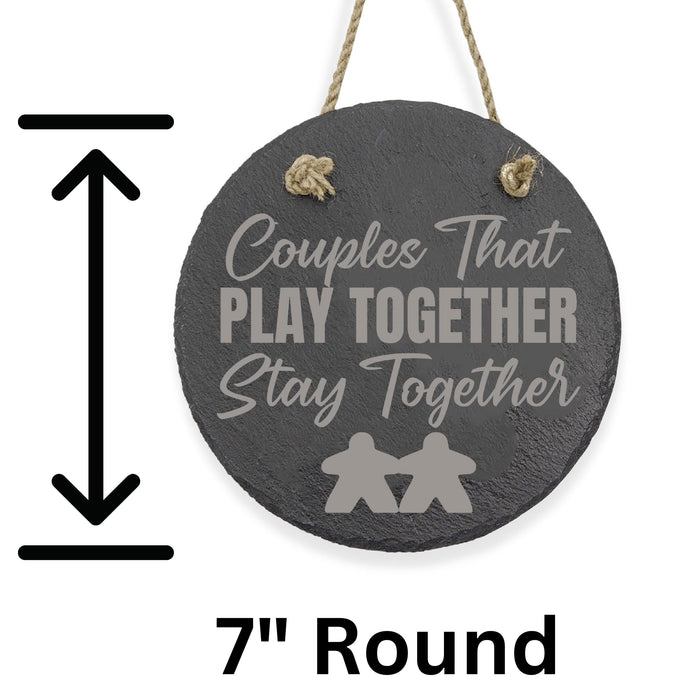 Couples That Play Together Slate Decor