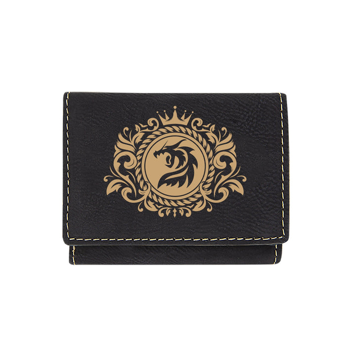 Dragon Emblem Trifold Wallet