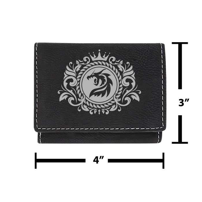 Dragon Emblem Trifold Wallet